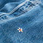 【SHANANA MIL】Used 501 Denim『Hand Embroidery Daisy』⑧