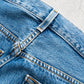 【SHANANA MIL】Used 501 Denim『Hand Embroidery Daisy』⑧