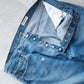【SHANANA MIL】Used 501 Denim『Hand Embroidery Daisy』⑨