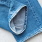 【SHANANA MIL】Used 501 Denim『Hand Embroidery Daisy』⑨