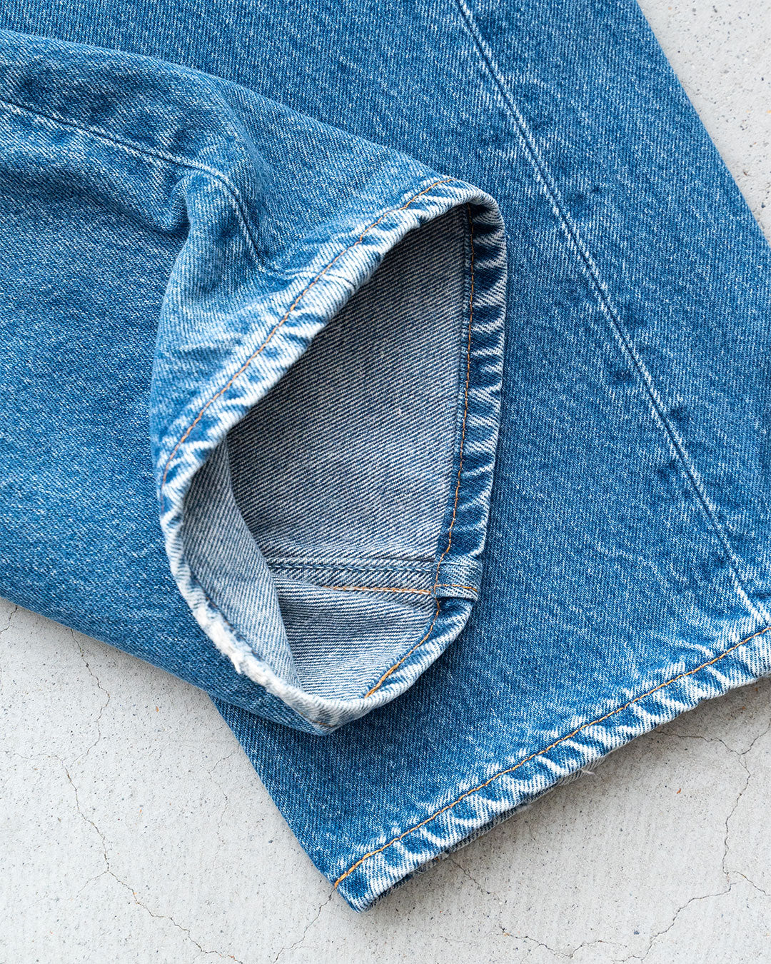 【SHANANA MIL】Used 501 Denim『Hand Embroidery Daisy』⑨