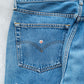 【SHANANA MIL】Used 501 Denim『Hand Embroidery Daisy』⑨