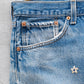 【SHANANA MIL】Used 501 Denim『Hand Embroidery Daisy』⑩