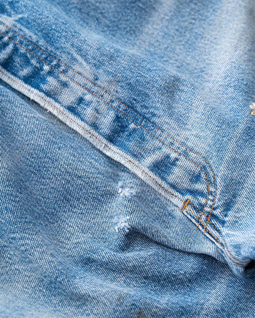 【SHANANA MIL】Used 501 Denim『Hand Embroidery Daisy』⑩
