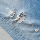 【SHANANA MIL】Used 501 Denim『Hand Embroidery Daisy』⑩