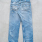 【SHANANA MIL】Used 501 Denim『Hand Embroidery Daisy』⑩