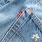 【SHANANA MIL】Used 501 Denim『Hand Embroidery Daisy』⑩