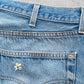 【SHANANA MIL】Used 501 Denim『Hand Embroidery Daisy』⑩