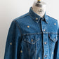 【SHANANA MIL】Used 70505 Denim Jacket 『Hand Embroidery Daisy』 made in USA ①