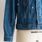 【SHANANA MIL】Used 70505 Denim Jacket 『Hand Embroidery Daisy』 made in USA ①