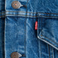【SHANANA MIL】Used 70505 Denim Jacket 『Hand Embroidery Daisy』 made in USA ①