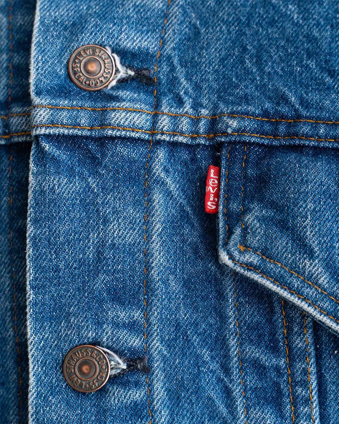 【SHANANA MIL】Used 70505 Denim Jacket 『Hand Embroidery Daisy』 made in USA ①