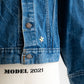 【SHANANA MIL】Used 70505 Denim Jacket 『Hand Embroidery Daisy』 made in USA ①