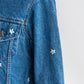 【SHANANA MIL】Used 70505 Denim Jacket 『Hand Embroidery Daisy』 made in USA ①