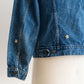 【SHANANA MIL】Used 70505 Denim Jacket 『Hand Embroidery Daisy』 made in USA ①