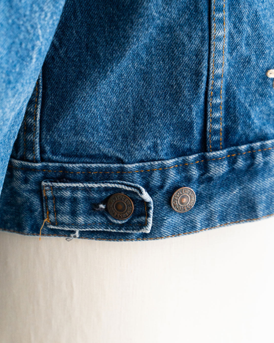 【SHANANA MIL】Used 70505 Denim Jacket 『Hand Embroidery Daisy』 made in USA ①