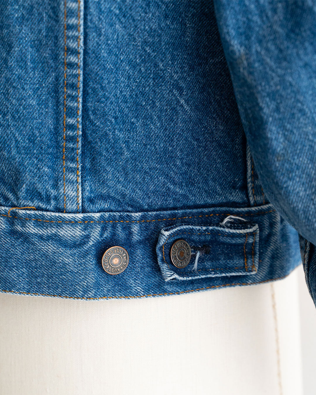 【SHANANA MIL】Used 70505 Denim Jacket 『Hand Embroidery Daisy』 made in USA ①