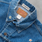 【SHANANA MIL】Used 70505 Denim Jacket 『Hand Embroidery Daisy』 made in USA ①