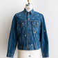 【SHANANA MIL】Used 70505 Denim Jacket 『Hand Embroidery Daisy』made in USA ②