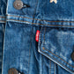 【SHANANA MIL】Used 70505 Denim Jacket 『Hand Embroidery Daisy』made in USA ②