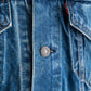 【SHANANA MIL】Used 70505 Denim Jacket 『Hand Embroidery Daisy』made in USA ②