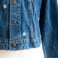 【SHANANA MIL】Used 70505 Denim Jacket 『Hand Embroidery Daisy』made in USA ②