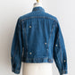 【SHANANA MIL】Used 70505 Denim Jacket 『Hand Embroidery Daisy』made in USA ②