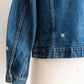 【SHANANA MIL】Used 70505 Denim Jacket 『Hand Embroidery Daisy』made in USA ②