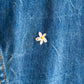 【SHANANA MIL】Used 70505 Denim Jacket 『Hand Embroidery Daisy』made in USA ②