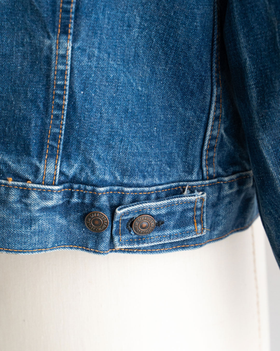【SHANANA MIL】Used 70505 Denim Jacket 『Hand Embroidery Daisy』made in USA ②
