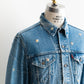 【SHANANA MIL】Used 70505 Denim Jacket 『Hand Embroidery Daisy』made in USA ③
