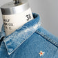 【SHANANA MIL】Used 70505 Denim Jacket 『Hand Embroidery Daisy』made in USA ③