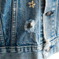 【SHANANA MIL】Used 70505 Denim Jacket 『Hand Embroidery Daisy』made in USA ③