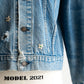 【SHANANA MIL】Used 70505 Denim Jacket 『Hand Embroidery Daisy』made in USA ③