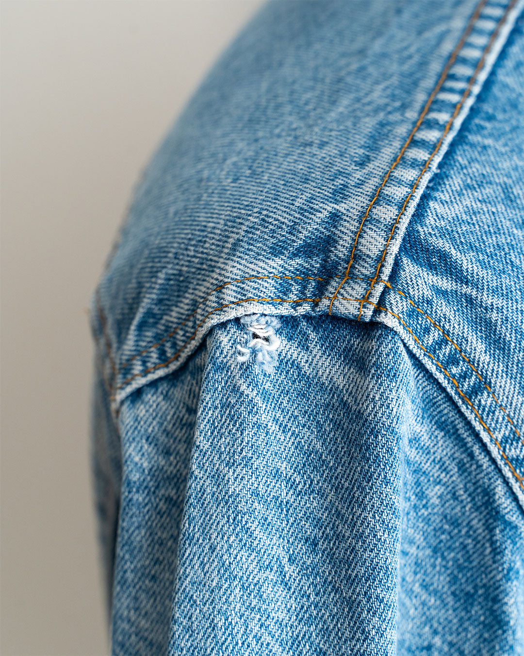 【SHANANA MIL】Used 70505 Denim Jacket 『Hand Embroidery Daisy』made in USA ③