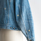 【SHANANA MIL】Used 70505 Denim Jacket 『Hand Embroidery Daisy』made in USA ③