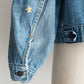 【SHANANA MIL】Used 70505 Denim Jacket 『Hand Embroidery Daisy』made in USA ③