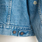 【SHANANA MIL】Used 70505 Denim Jacket 『Hand Embroidery Daisy』made in USA ③