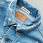 【SHANANA MIL】Used 70505 Denim Jacket 『Hand Embroidery Daisy』made in USA ③