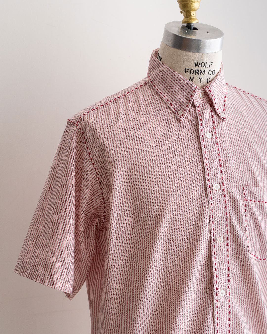 【HEXICO】Hand-Stitched Used Short-Sleeve Work-Shirts 『Made In U.S.A』②