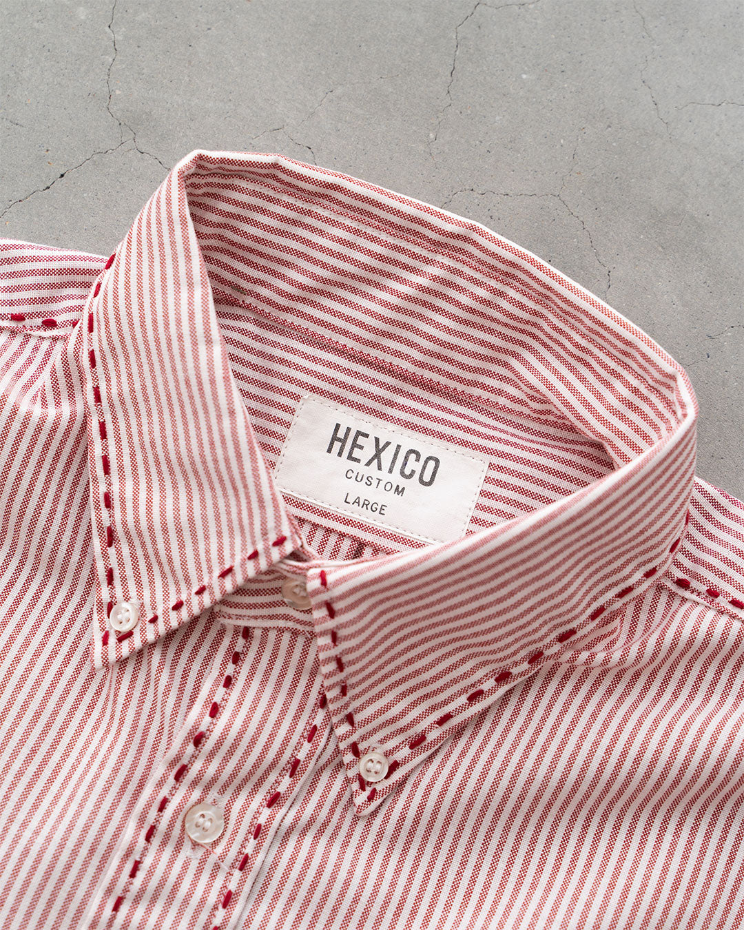 【HEXICO】Hand-Stitched Used Short-Sleeve Work-Shirts 『Made In U.S.A』②