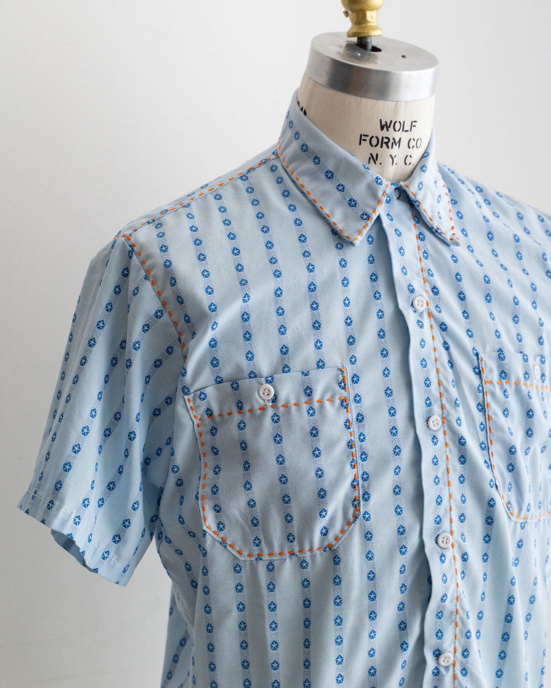 【HEXICO】Hand-Stitched Used Short-Sleeve Work-Shirts 『Made In U.S.A』①
