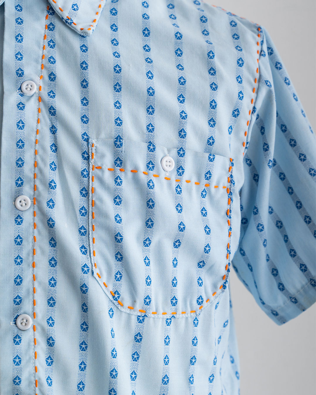 【HEXICO】Hand-Stitched Used Short-Sleeve Work-Shirts 『Made In U.S.A』①