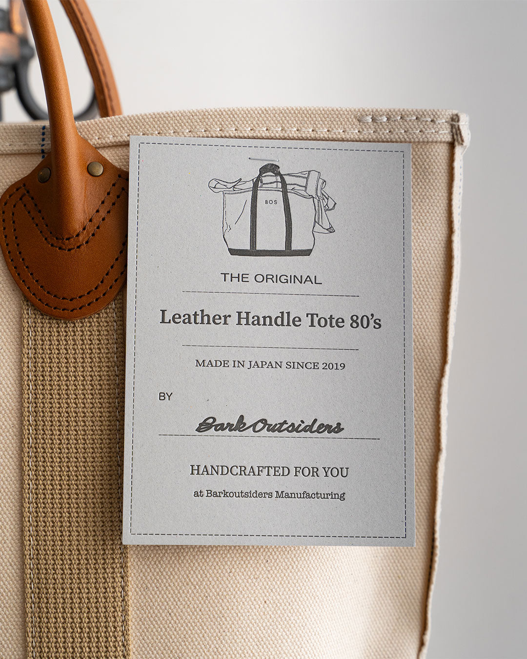 【BARK OUTSIDERS】Leather Handle Tote 80's 『Tall』