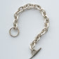 【VINTAGE】Danish Silver Heavy Chain Bracelet 『Hermann Siersbol』