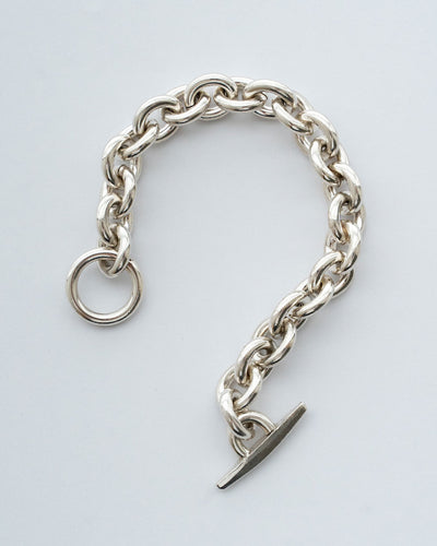 【VINTAGE】Danish Silver Heavy Chain Bracelet 『Hermann Siersbol』