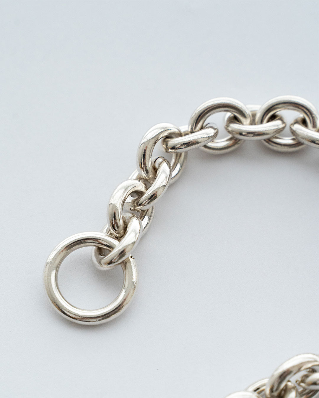 【VINTAGE】Danish Silver Heavy Chain Bracelet 『Hermann Siersbol』