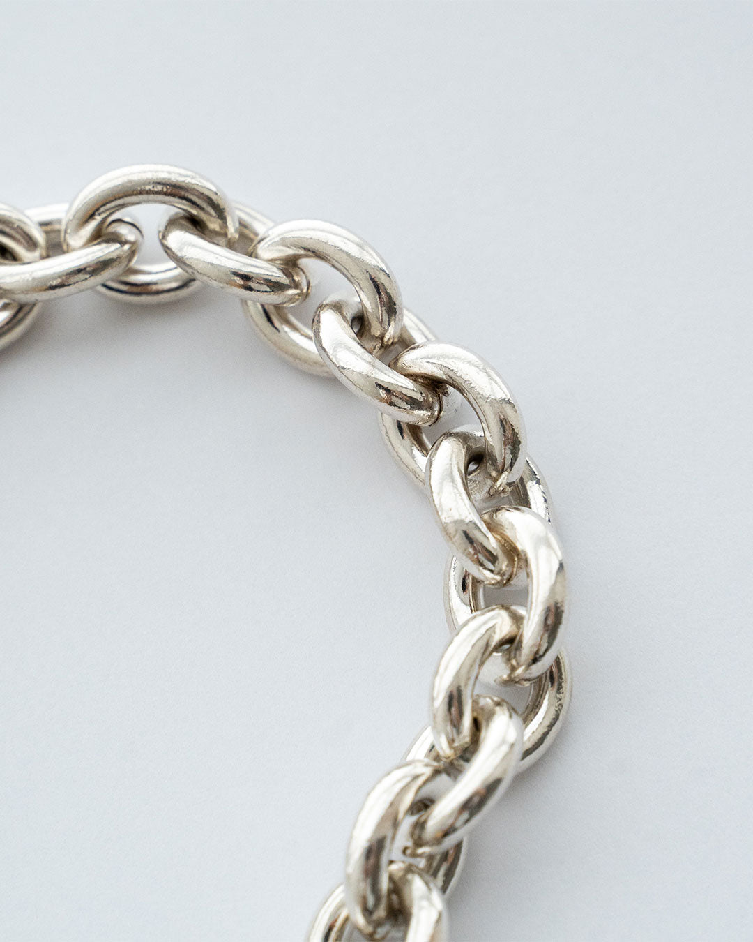 【VINTAGE】Danish Silver Heavy Chain Bracelet 『Hermann Siersbol』