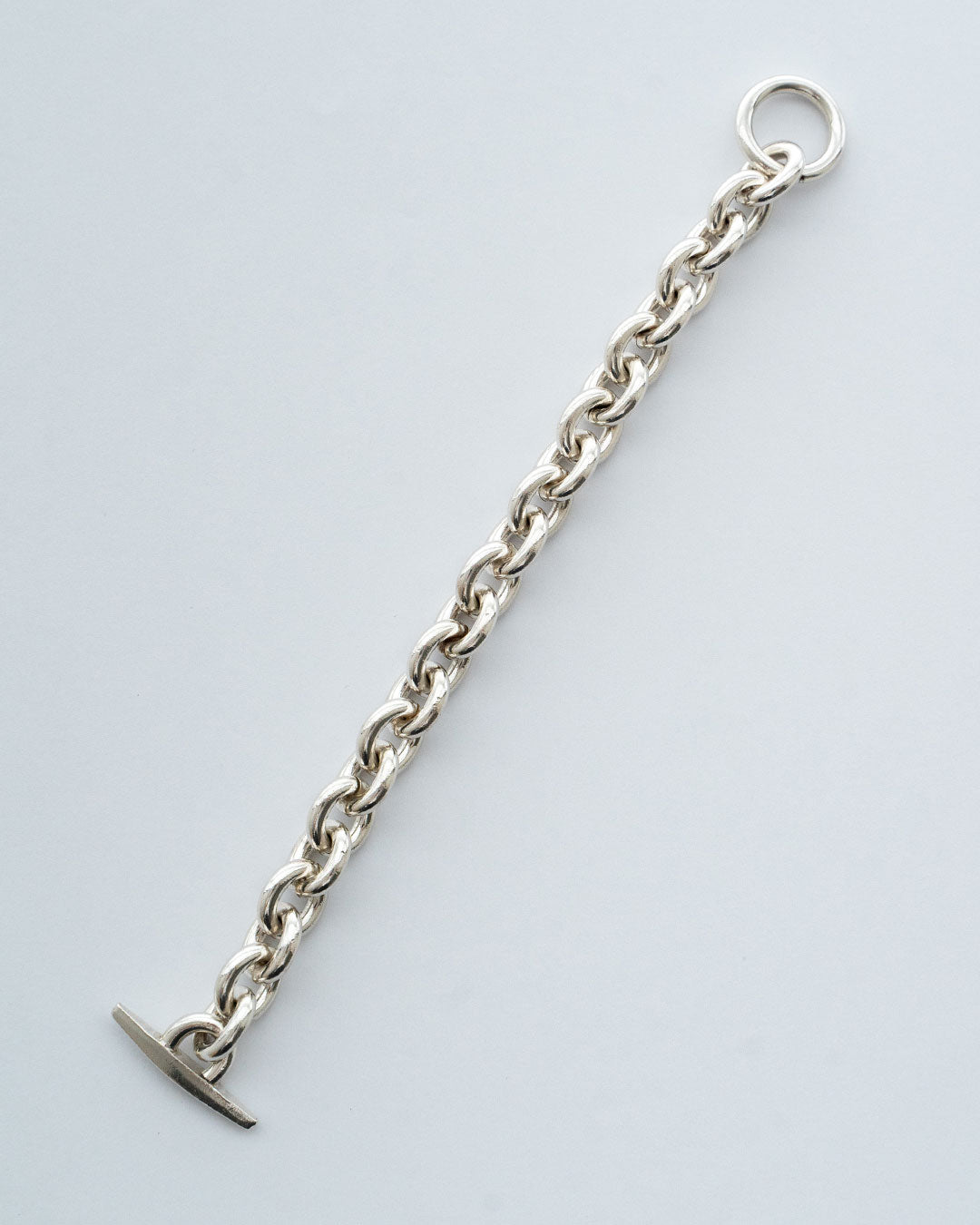【VINTAGE】Danish Silver Heavy Chain Bracelet 『Hermann Siersbol』