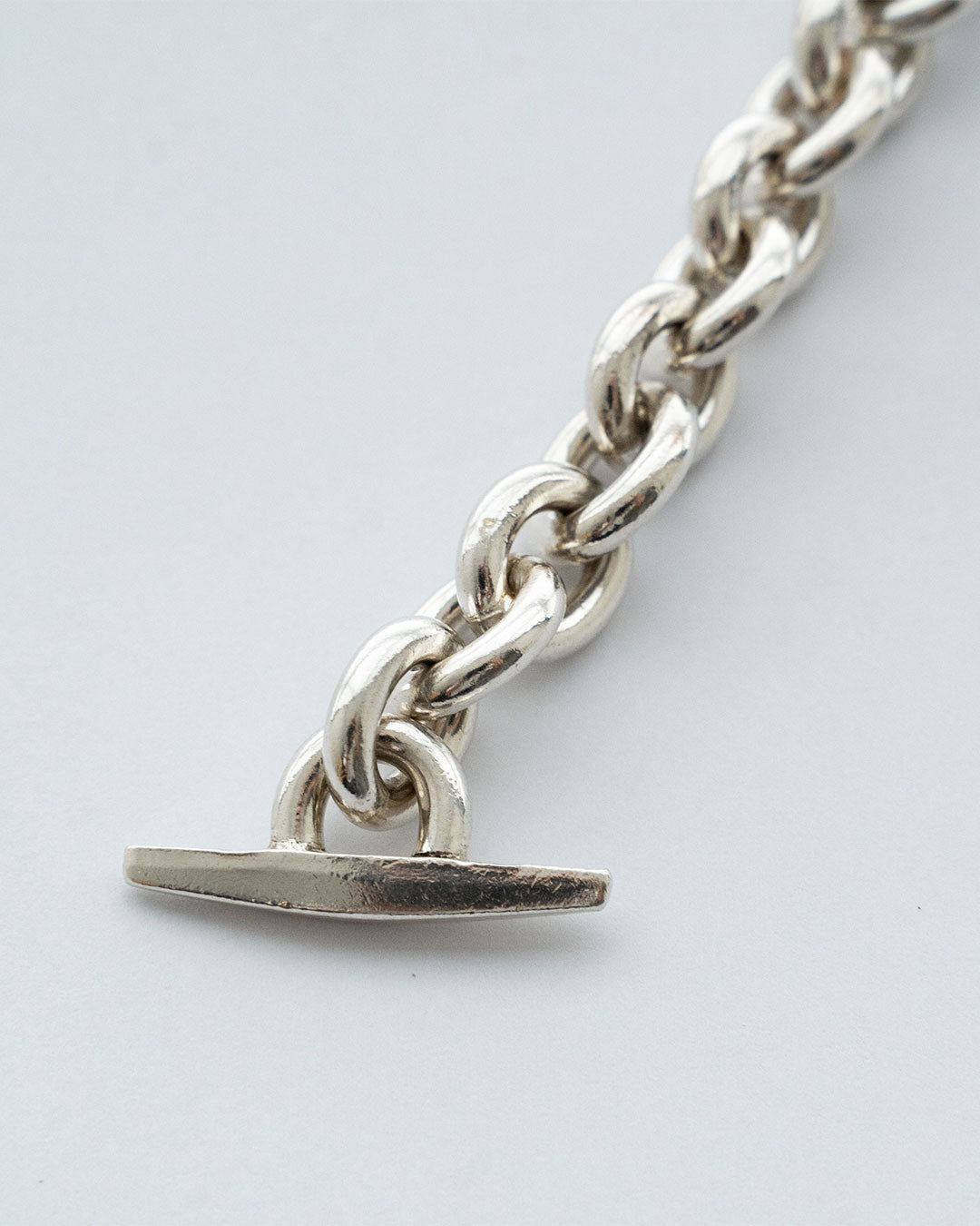 【VINTAGE】Danish Silver Heavy Chain Bracelet 『Hermann Siersbol』